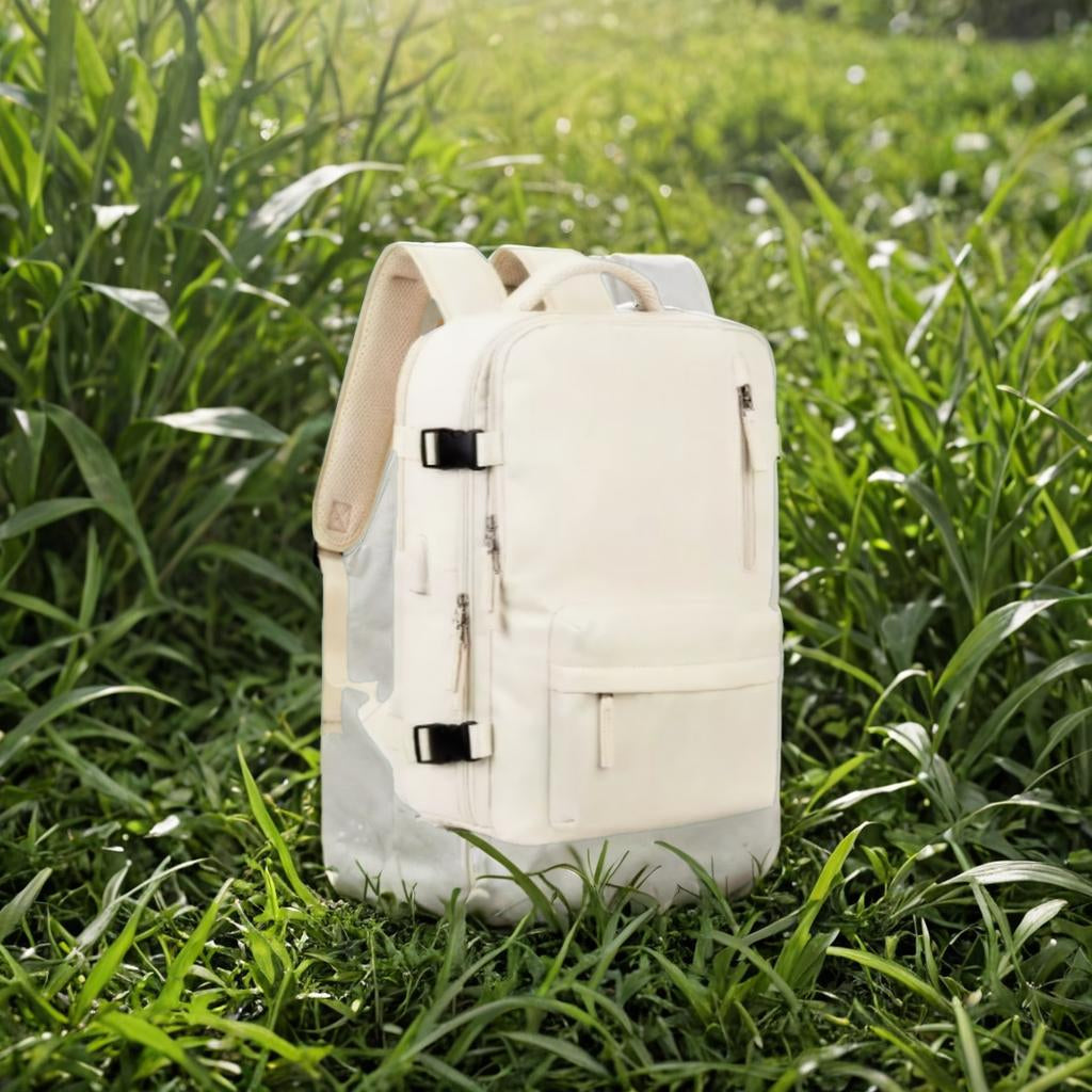 Unisex reisrugzak met USB-aansluiting – Ideaal als handbagage voor vliegreizen (40x30x20 cm)