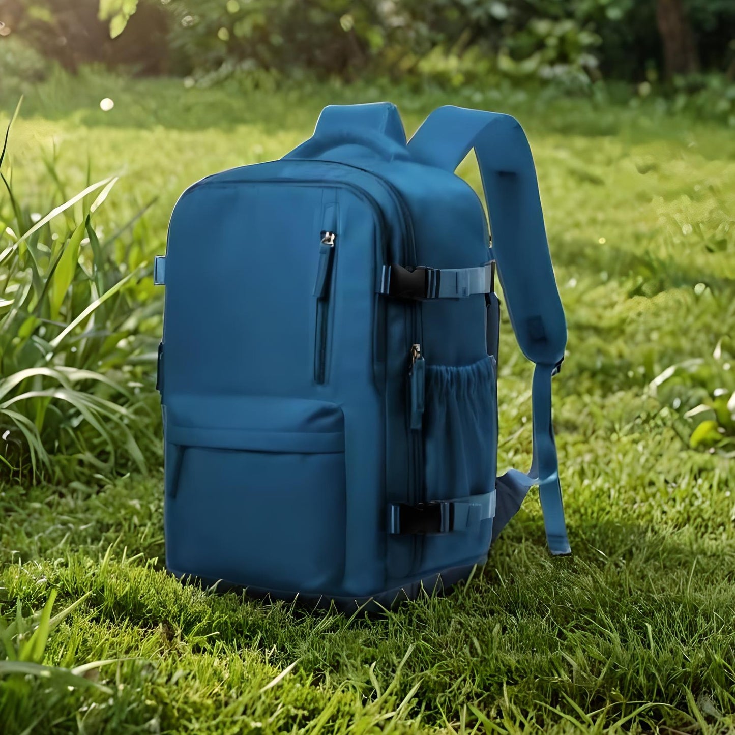 Unisex reisrugzak met USB-aansluiting – Ideaal als handbagage voor vliegreizen (40x30x20 cm)