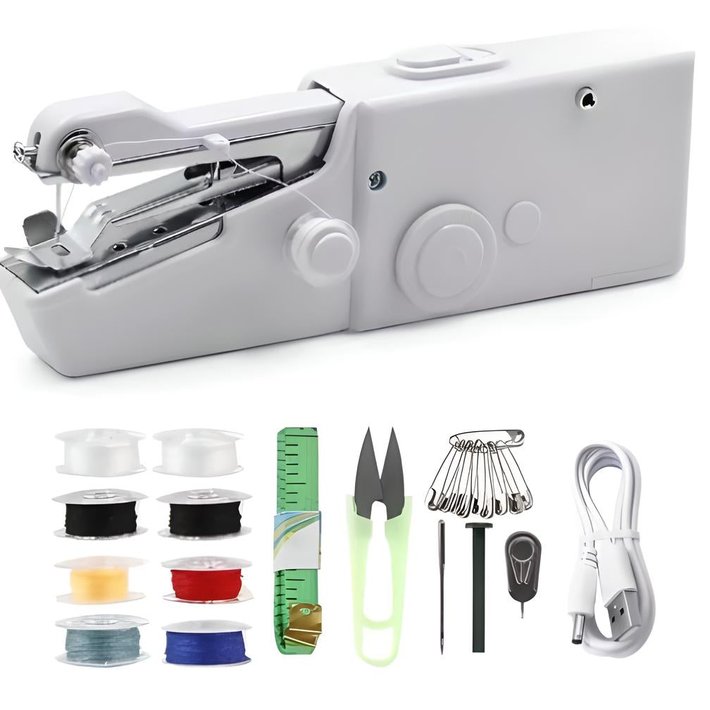 Mini handnaaimachine - Met accessoires voor snelle kledingreparaties