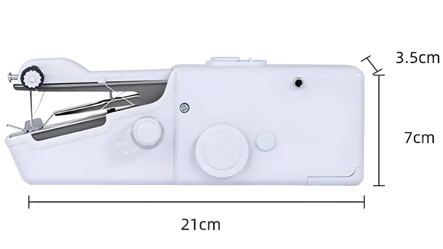 Mini handnaaimachine - Met accessoires voor snelle kledingreparaties