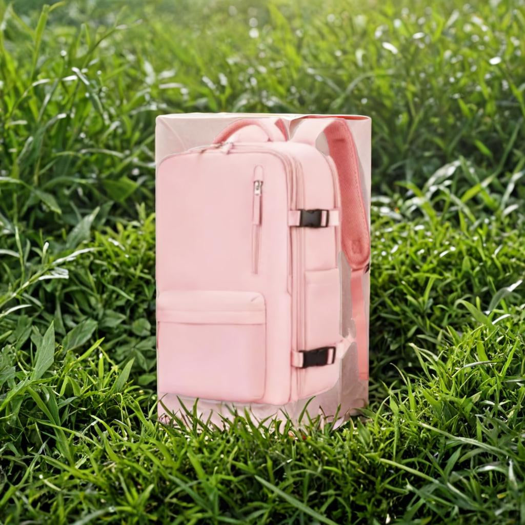 Unisex reisrugzak met USB-aansluiting – Ideaal als handbagage voor vliegreizen (40x30x20 cm)