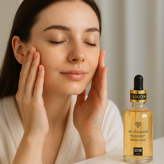 Koreaans 24K goud gezichtsserum met nicotinamide & hyaluronzuur – Anti-aging, hydratatie en poriënverfijning